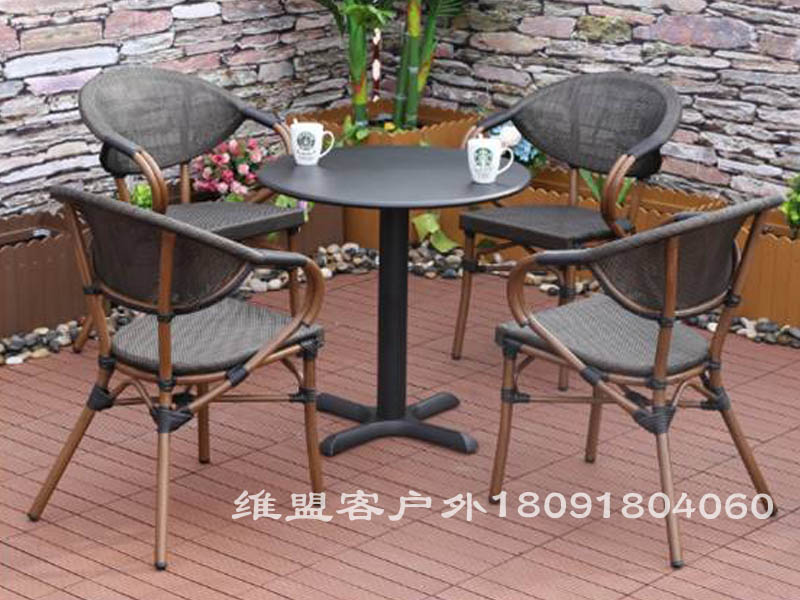 餐饮店户外家具 藤椅2