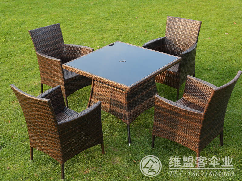 户外休闲家具  编藤桌椅厂家2