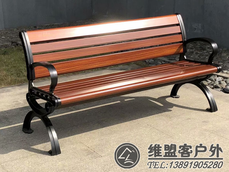 八字公园椅 户外桌椅  公园椅2