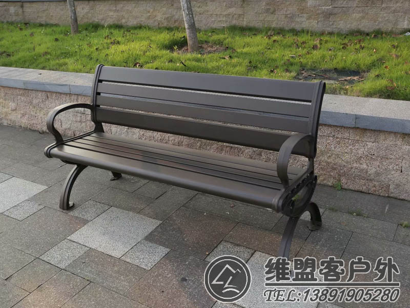 带靠背仿古公园椅  户外仿古家具2