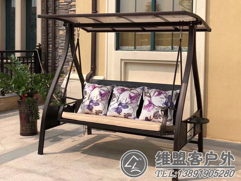 三人户外秋千 户外家具2