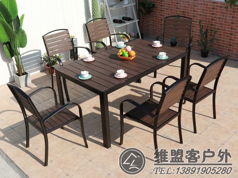 木塑桌椅 户外家具2