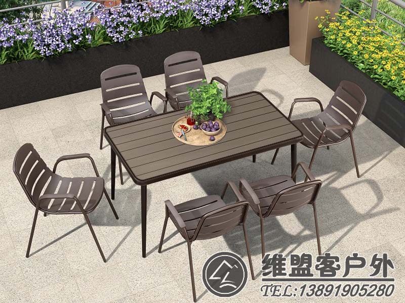 时尚款户外家具 一桌六椅2