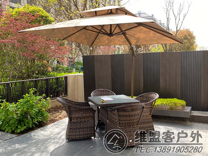 洋房花园遮阳伞 户外家具2