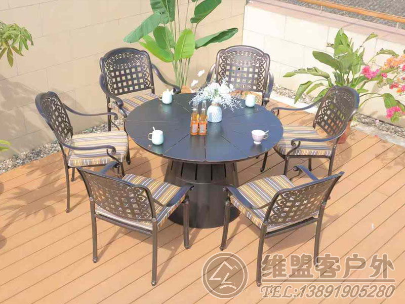 铁艺家具  欧式铸铝家具 别墅家具2